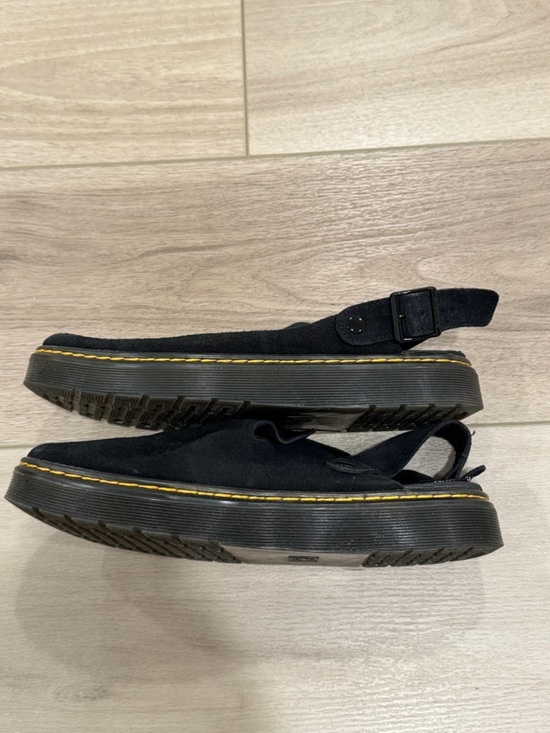 Dr Marten Carlson Womens Suede Slingback Mules Black Size 10 Mens Size 11 Womens main image 5